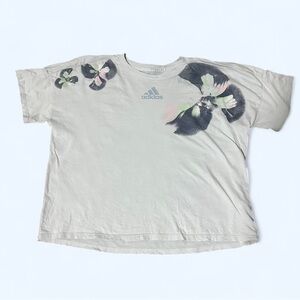 Adidas light blue girls size medium (10/12) loose fit t-shirt